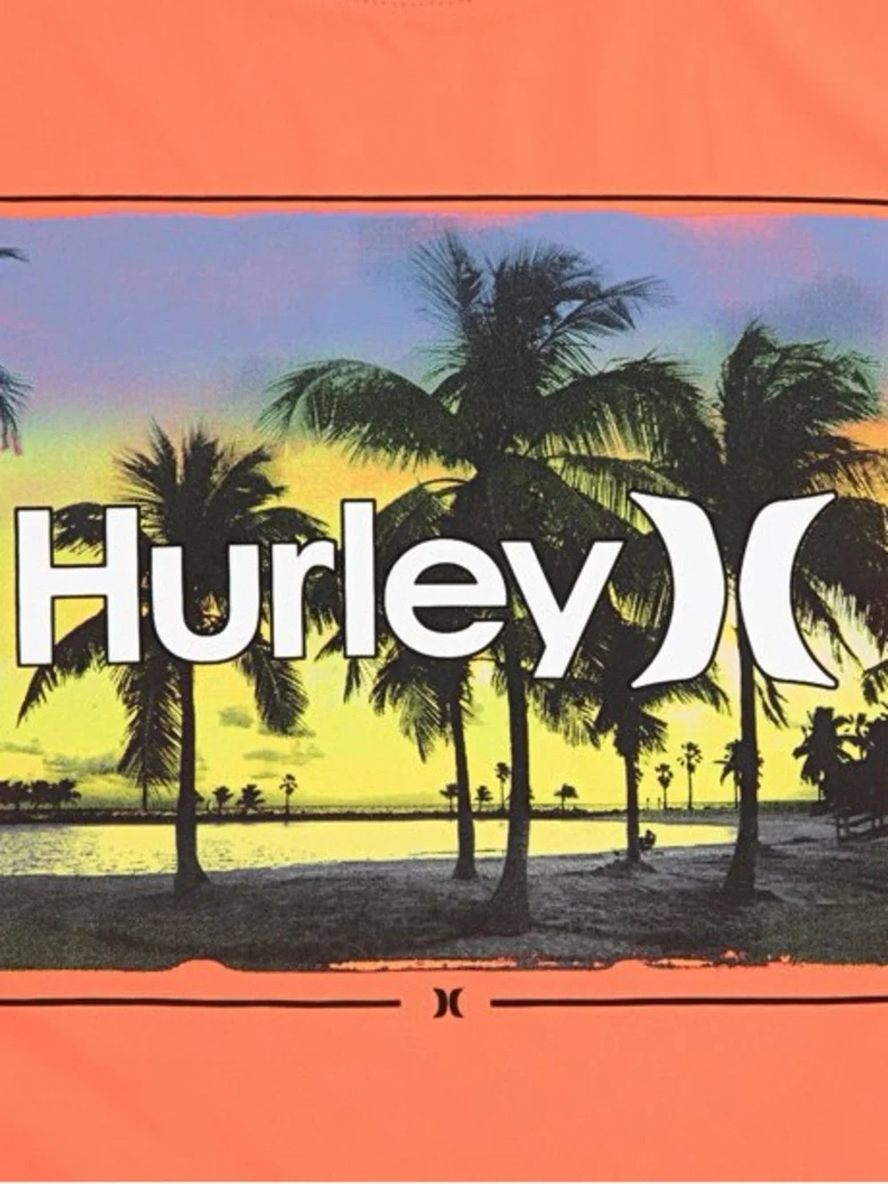 Hurley‎ Boys Long Sleeve UPF 50+ Swim Top in Vibrant Orange Size XL 14-16 NEW